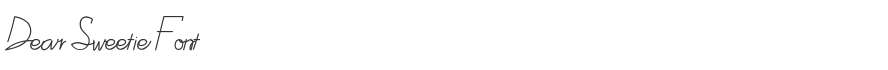 Dear Sweetie Font