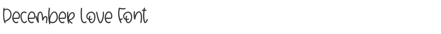 December Love Font