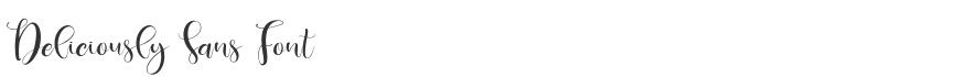 Deliciously Sans Font