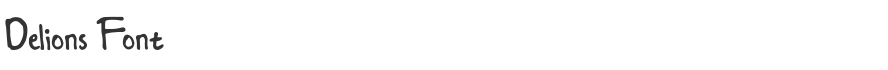 Delions Font