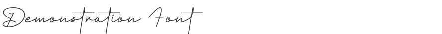 Demonstration Font
