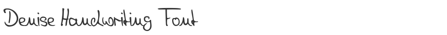Denise Handwriting Font