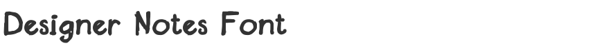 Designer Notes Font