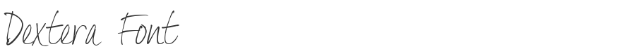 Dextera Font