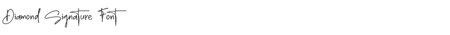 Diamond Signature Font