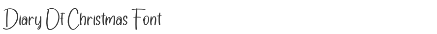 Diary Of Christmas Font