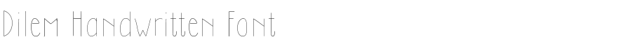 Dilem Handwritten Font