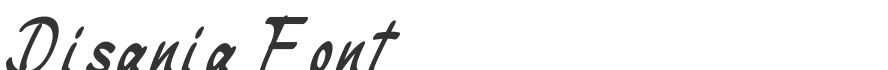 Disania Font