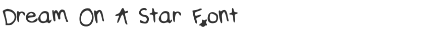 Dream On A Star Font