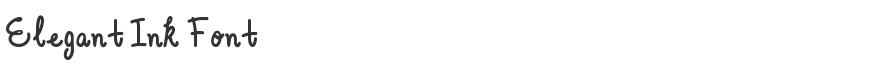 Elegant Ink Font