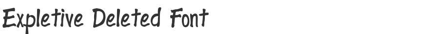 Expletive Deleted Font
