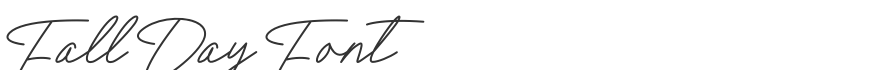 Fall Day Font