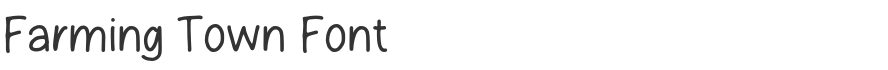 Farming Town Font