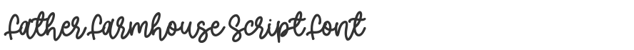 Father Farmhouse Script Font