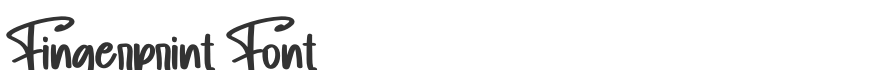 Fingerprint Font