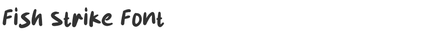 Fish Strike Font