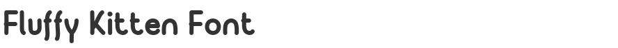 Fluffy Kitten Font