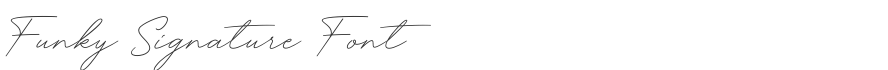 Funky Signature Font