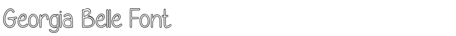 Georgia Belle Font