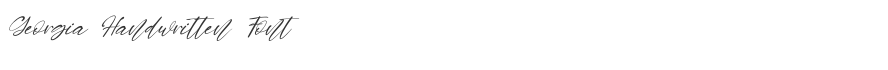Georgia Handwritten Font