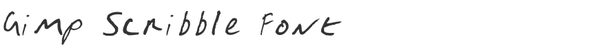 Gimp Scribble Font