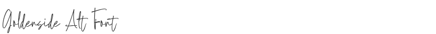 Goldenside Alt Font