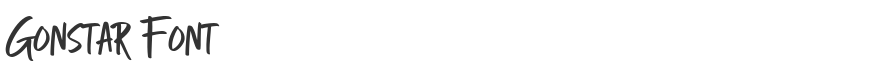 Gonstar Font