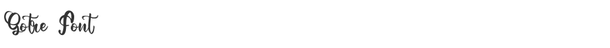 Gotre Font