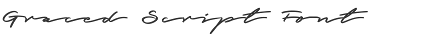 Graced Script Font