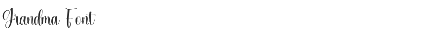 Grandma Font