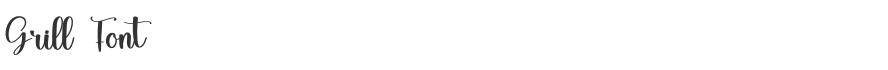 Grill Font