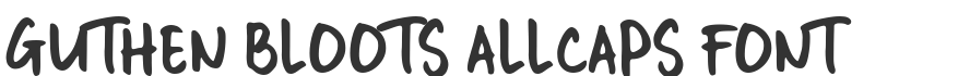 Guthen Bloots Allcaps Font