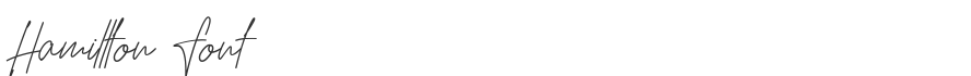 Hamillton Font