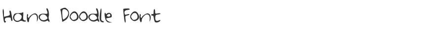 Hand Doodle Font