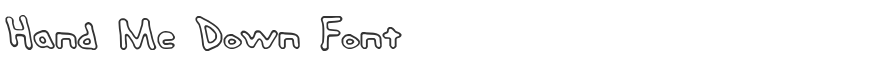 Hand Me Down Font