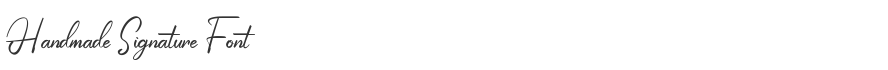 Handmade Signature Font