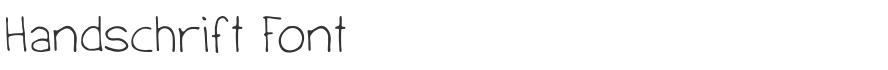 Handschrift Font