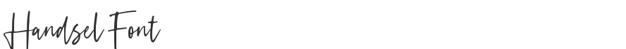 Handsel Font