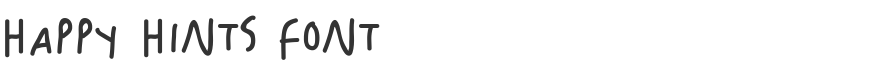 Happy Hints Font