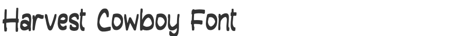 Harvest Cowboy Font