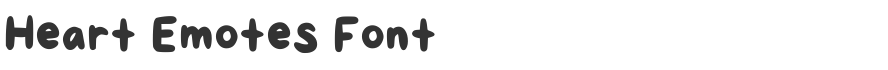 Heart Emotes Font