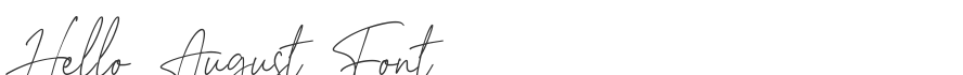 Hello August Font