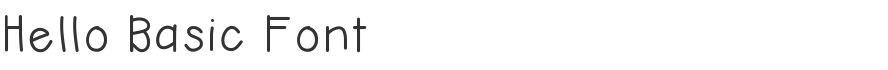 Hello Basic Font