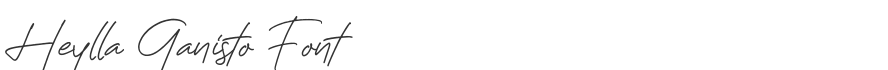 Heylla Ganisto Font