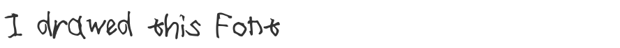 I drawed this Font