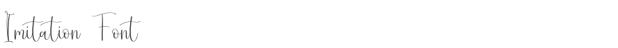 Imitation Font