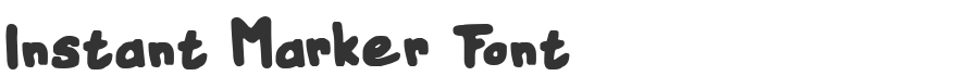 Instant Marker Font