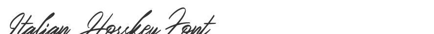 Italian Horskey Font
