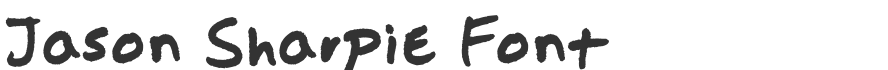 Jason Sharpie Font