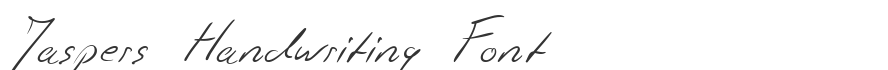 Jaspers Handwriting Font